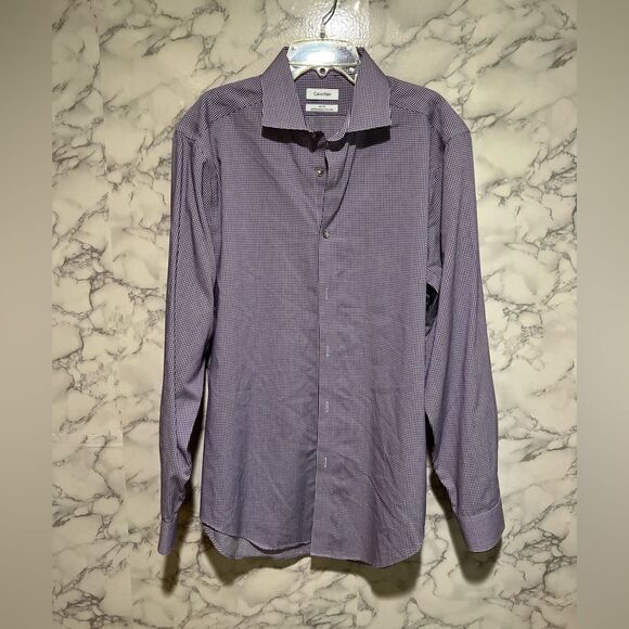 Calvin Klein Slim Fit Performance Non Iron Shirt - Picture 1 of 6